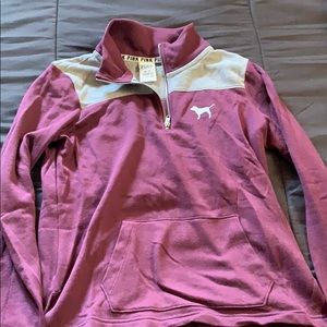 PINK Burgundy Pull Over